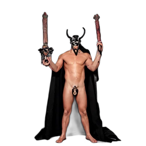 mask, animal, creature, staff transparent PNG cut-out