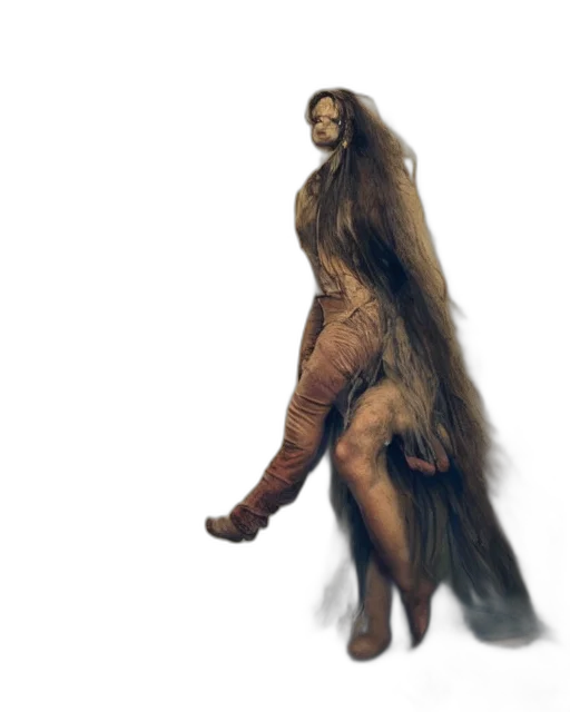 creature, hair, animal, dress transparent PNG cut-out