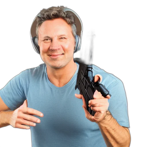 weapon, staff, hair, face transparent PNG cut-out