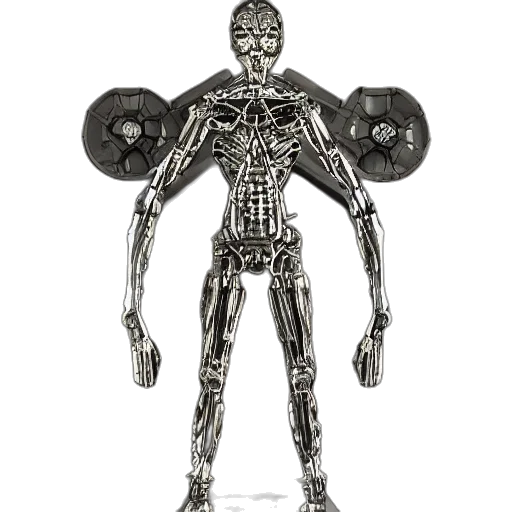 robot, creature, jewelry, staff transparent PNG cut-out