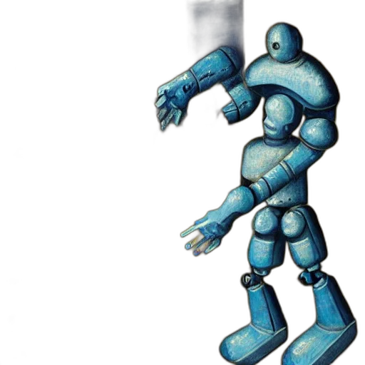 robot, weapon, creature, staff transparent PNG cut-out