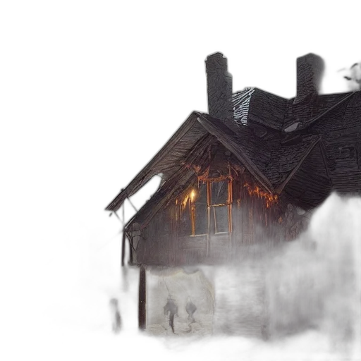 building, concept art, watercolor, photorealistic transparent PNG cut-out