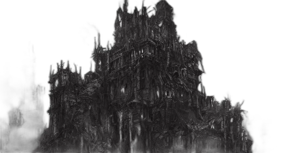 building, concept art, fantasy art, comic book art transparent PNG cut-out