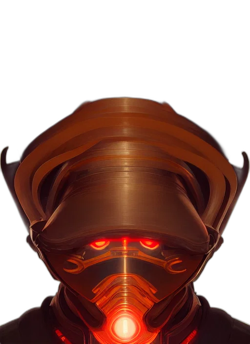 mask, robot, staff, crown transparent PNG cut-out