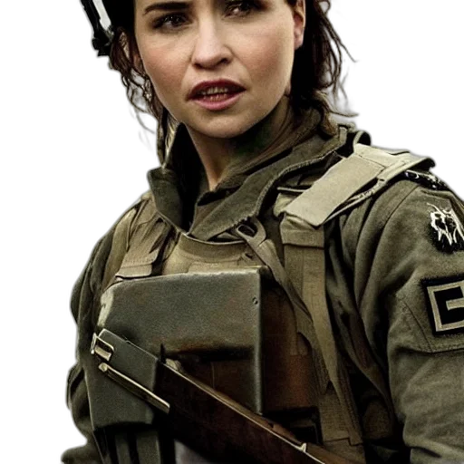 weapon, jacket, face, photorealistic transparent PNG cut-out