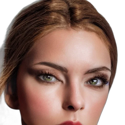 face, hair, crown, jewelry transparent PNG cut-out