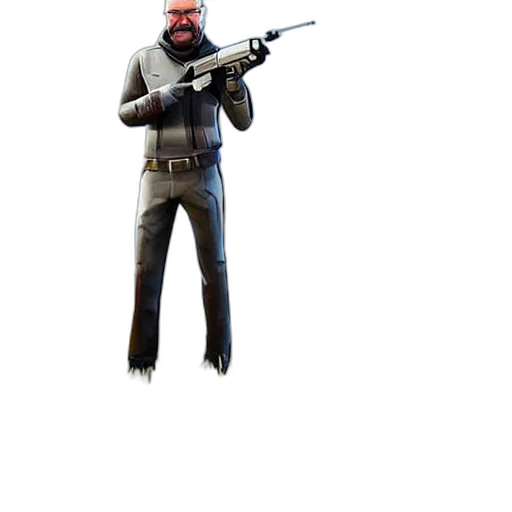 weapon, staff, jacket, mask transparent PNG cut-out
