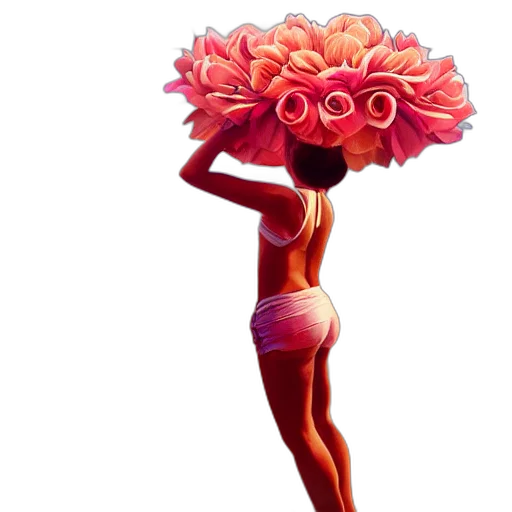 flower, dress, hat, crown transparent PNG cut-out