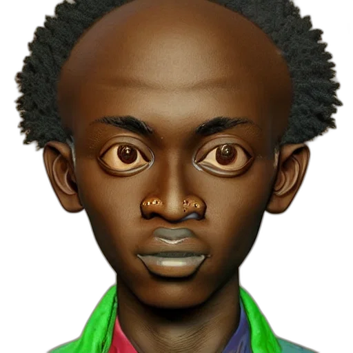 face, staff, photorealistic, 3d render transparent PNG cut-out