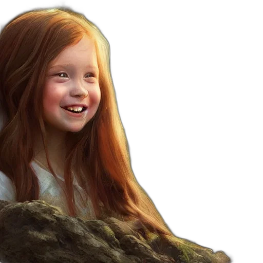 hair, photorealistic, fantasy art, concept art transparent PNG cut-out