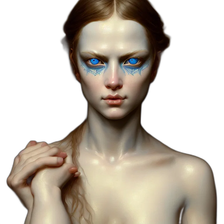 jewelry, face, mask, creature transparent PNG cut-out