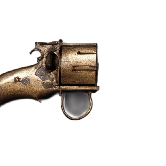 weapon, mask, 3d render, photorealistic transparent PNG cut-out