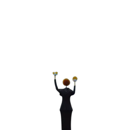 staff, umbrella, crown, jewelry transparent PNG cut-out