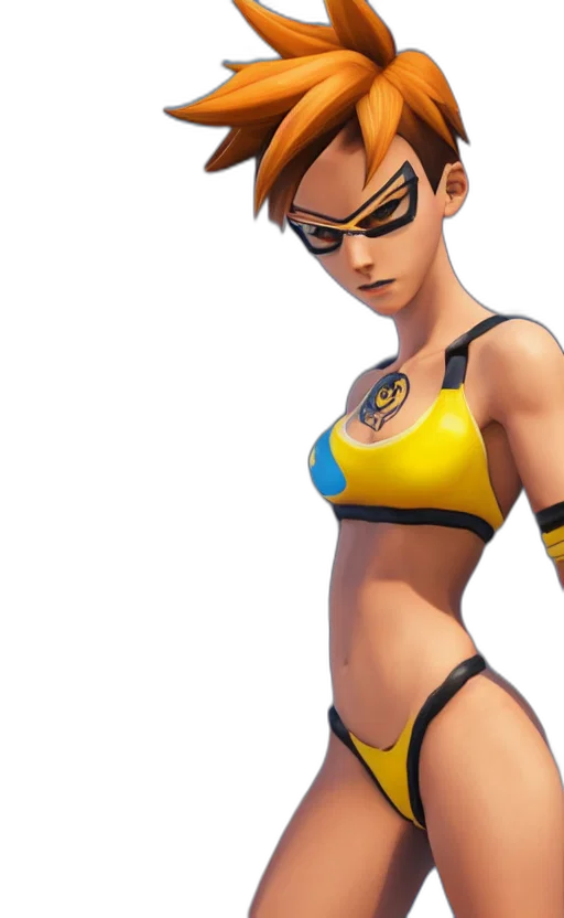 3d render, concept art, cyberpunk, comic book art transparent PNG cut-out