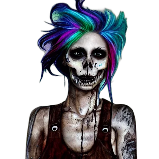 hair, face, mask, creature transparent PNG cut-out