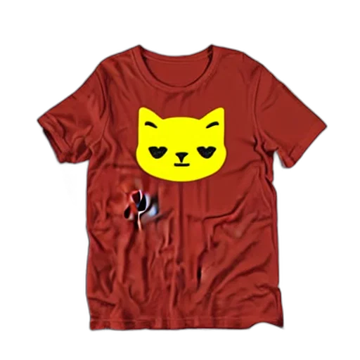 3d render, red, t-shirt, cute transparent PNG cut-out