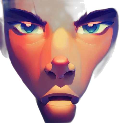face, mask, robot, creature transparent PNG cut-out