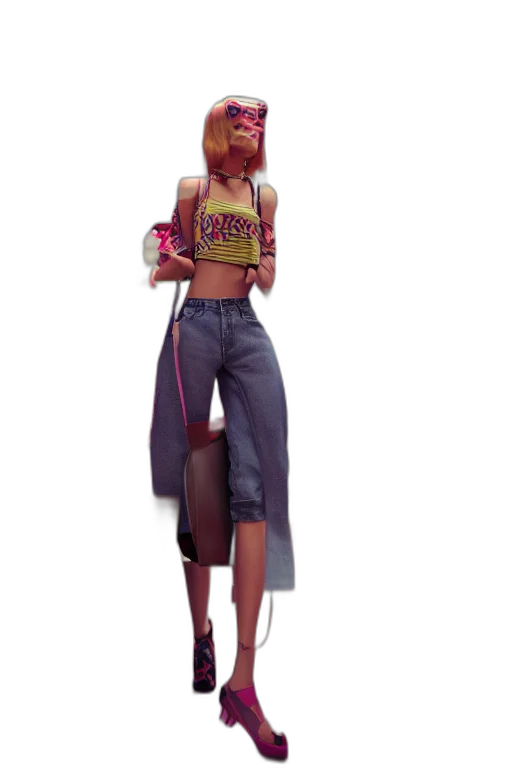 jacket, staff, dress, concept art transparent PNG cut-out