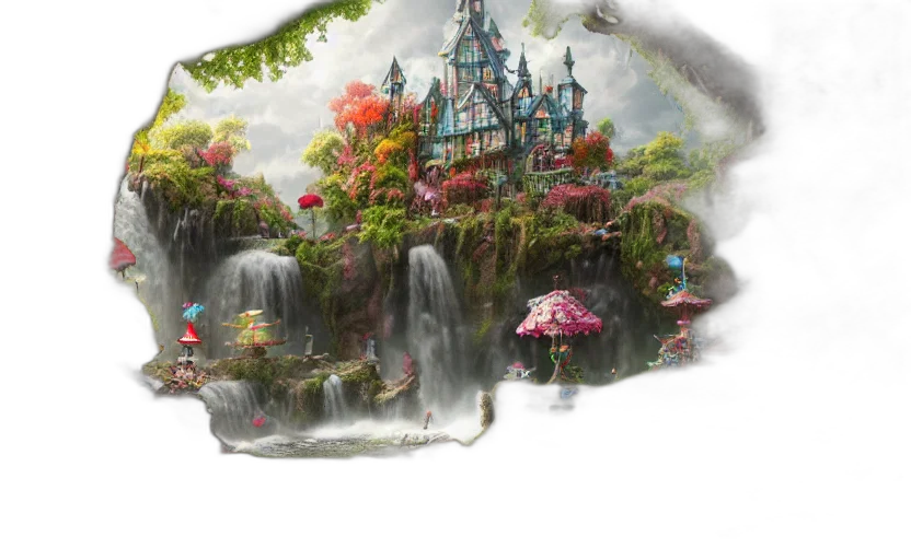 concept art, fantasy art, 3d render, photorealistic transparent PNG cut-out