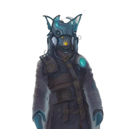 mask, staff, robot, creature transparent PNG cut-out