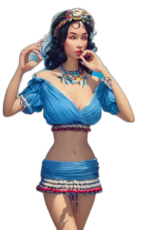 jewelry, dress, staff, fantasy art transparent PNG cut-out