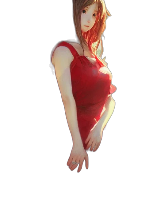dress, staff, robot, creature transparent PNG cut-out
