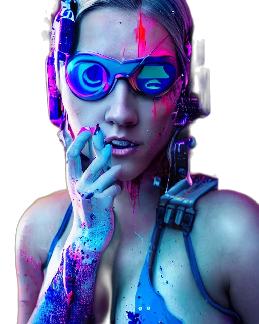 robot, mask, face, weapon transparent PNG cut-out