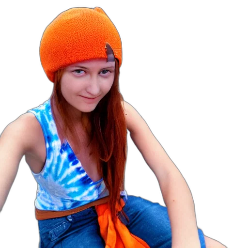 hat, jacket, dress, face transparent PNG cut-out