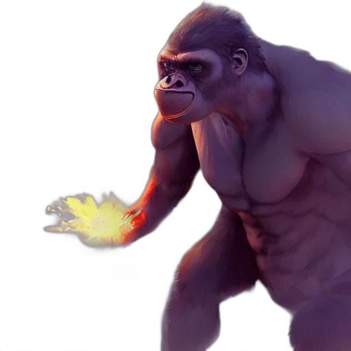creature, animal, concept art, 3d render transparent PNG cut-out