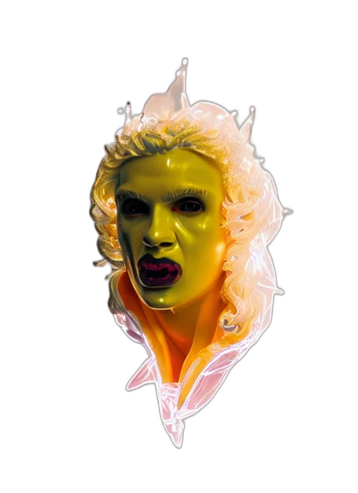 mask, face, dragon, creature transparent PNG cut-out