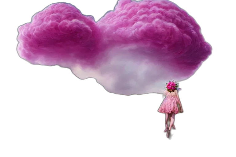 umbrella, dress, hat, hair transparent PNG cut-out