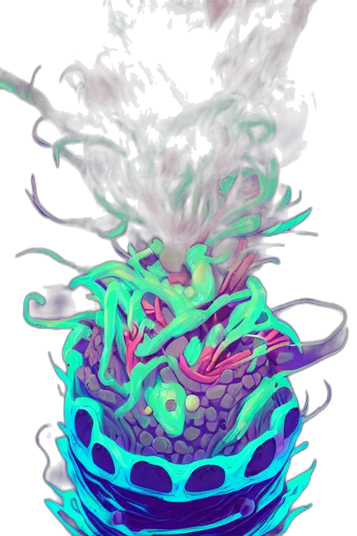 creature, dragon, mask, crown transparent PNG cut-out