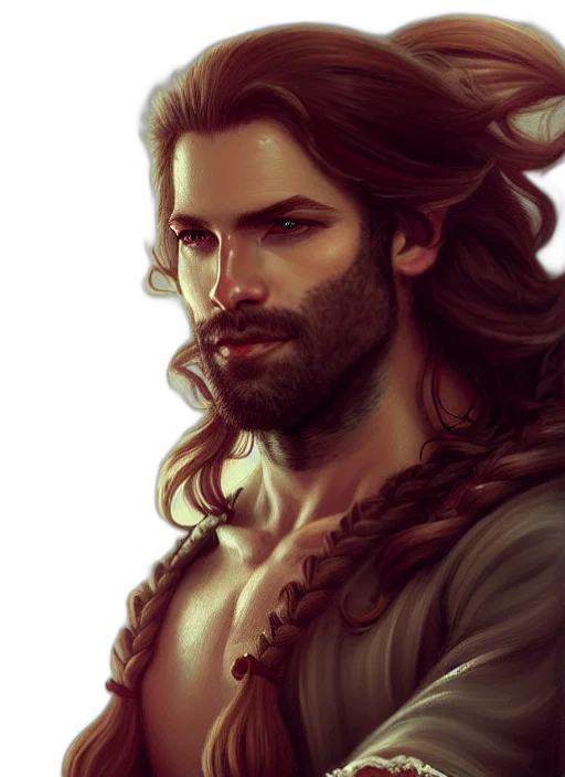 hair, fantasy art, photorealistic, concept art transparent PNG cut-out