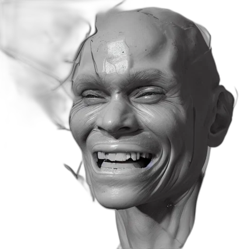 face, mask, creature, concept art transparent PNG cut-out