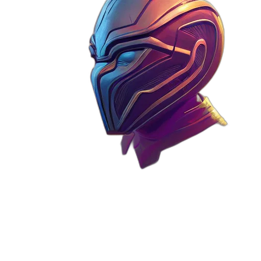 mask, robot, face, concept art transparent PNG cut-out