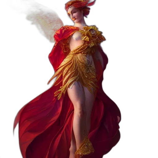 dress, staff, concept art, fantasy art transparent PNG cut-out
