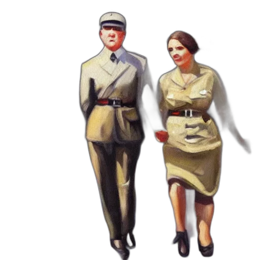 dress, staff, jacket, hat transparent PNG cut-out
