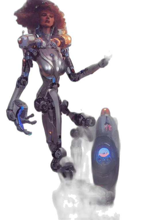 robot, creature, weapon, concept art transparent PNG cut-out