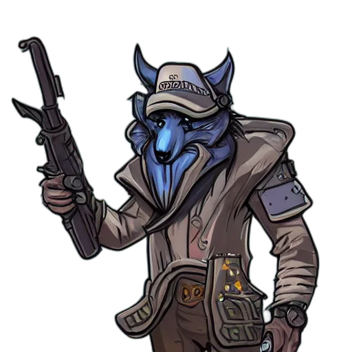 staff, jacket, mask, weapon transparent PNG cut-out