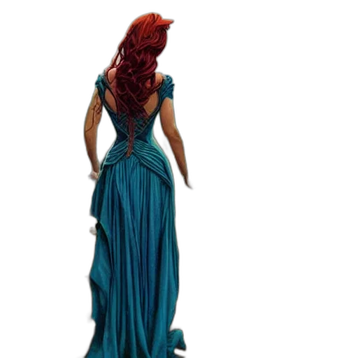 dress, 3d render, concept art, fantasy art transparent PNG cut-out