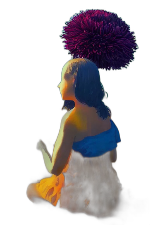 crown, hat, dress, flower transparent PNG cut-out