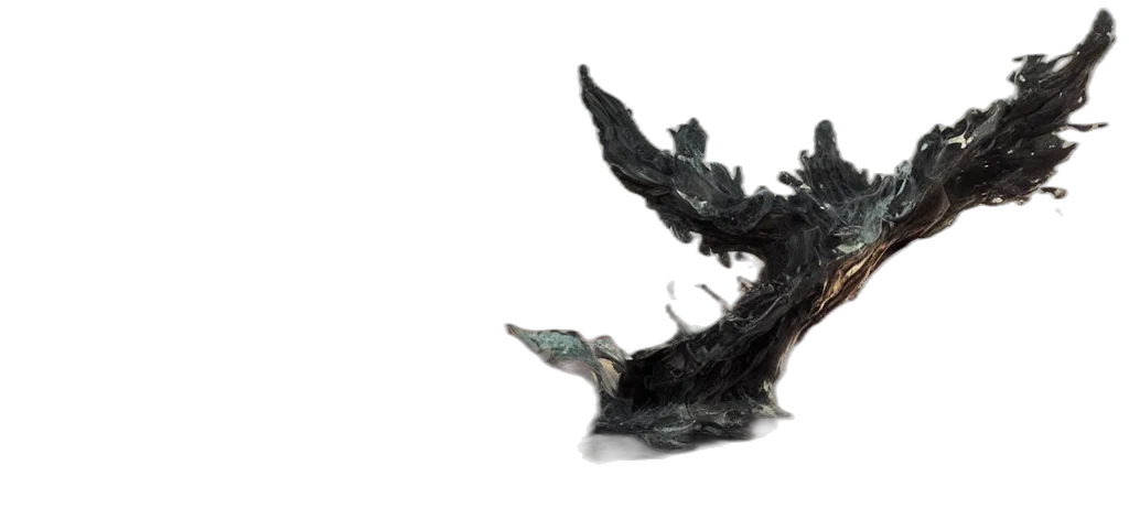 dragon, hair, creature, weapon transparent PNG cut-out
