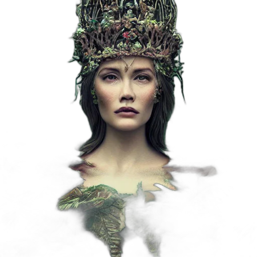 crown, hat, face, jewelry transparent PNG cut-out
