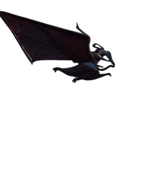 dragon, creature, animal, staff transparent PNG cut-out