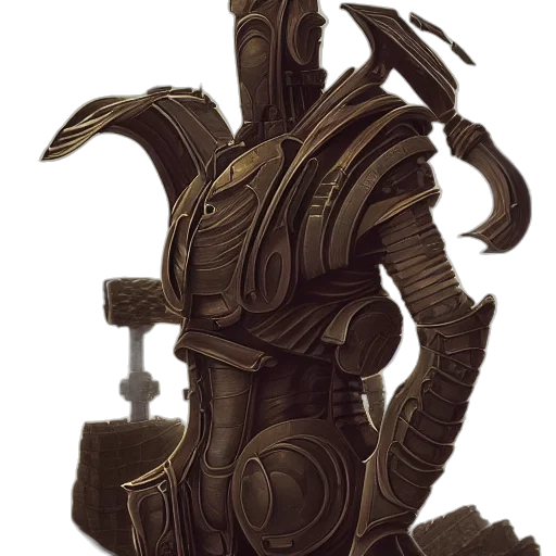 robot, staff, mask, weapon transparent PNG cut-out