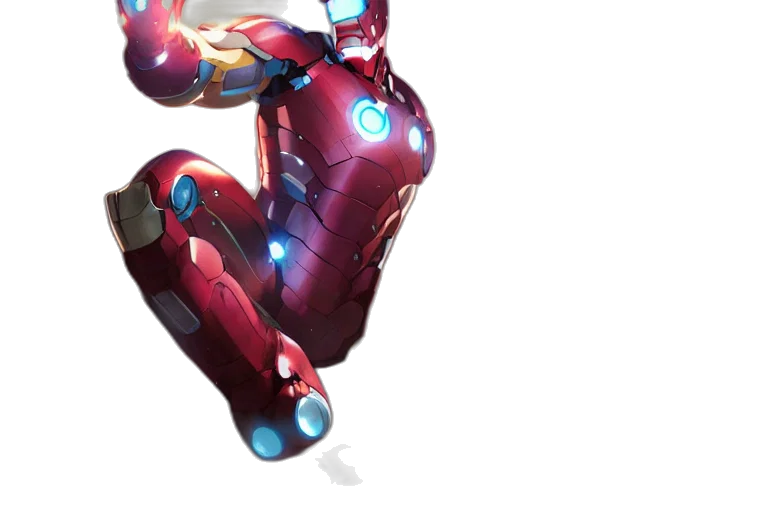 robot, weapon, concept art, 3d render transparent PNG cut-out