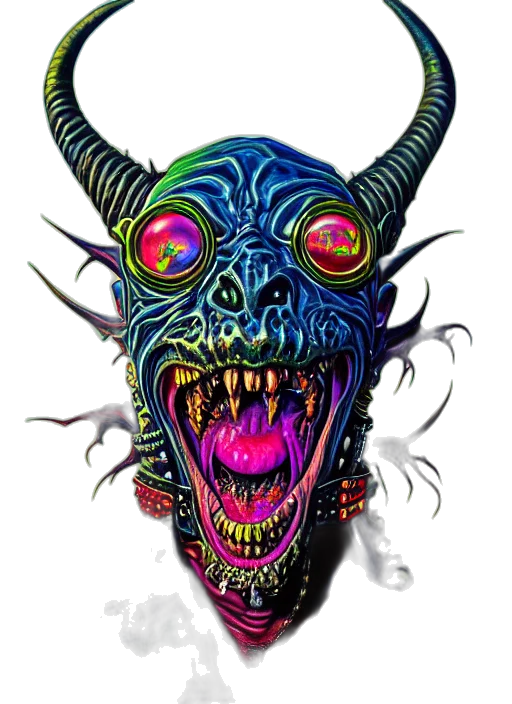 mask, creature, face, dragon transparent PNG cut-out