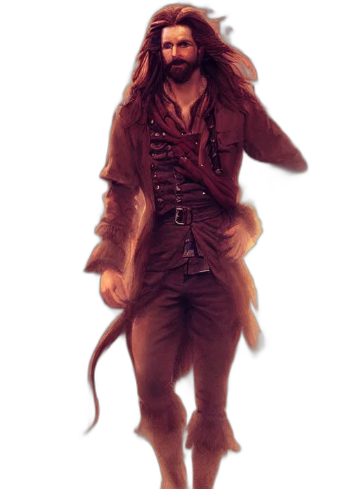 jacket, creature, staff, animal transparent PNG cut-out