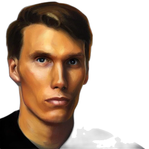 face, photorealistic, oil painting, concept art transparent PNG cut-out