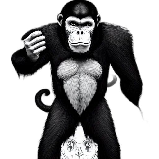animal, creature, concept art, pencil sketch transparent PNG cut-out